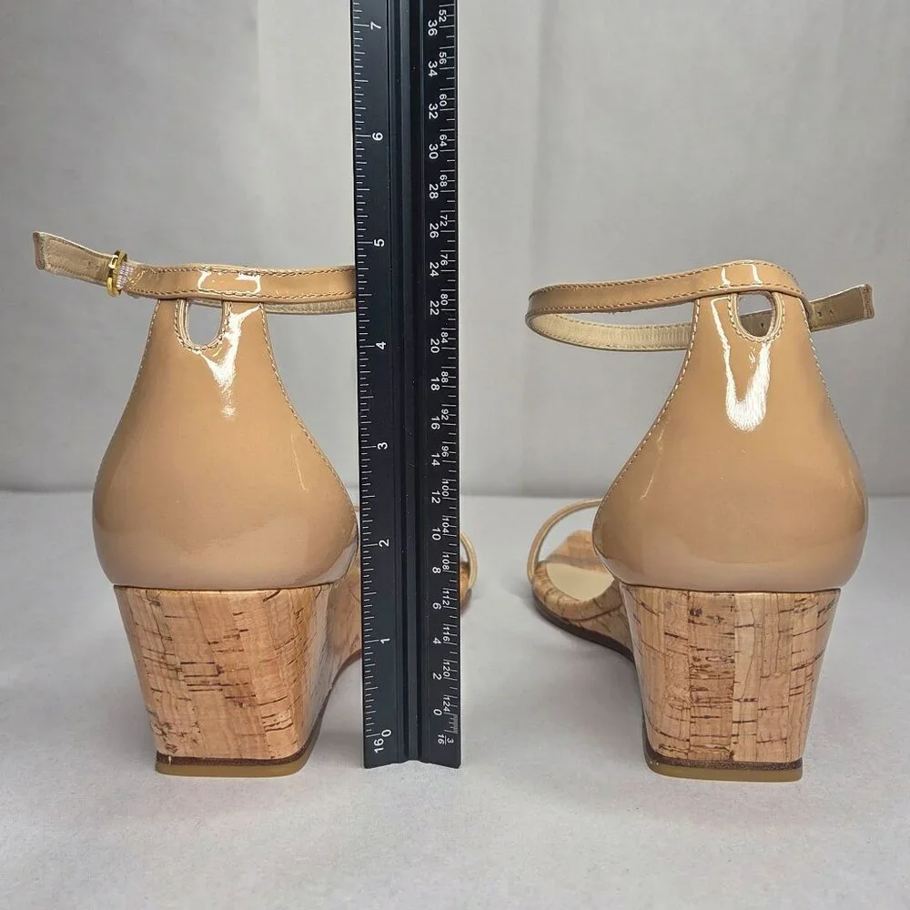NWT Stuart Weitzman Women's Nudistcurve 50 Wedge Sandles Cork
